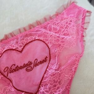 Victoria's Secret Bright Pink Lace Panty